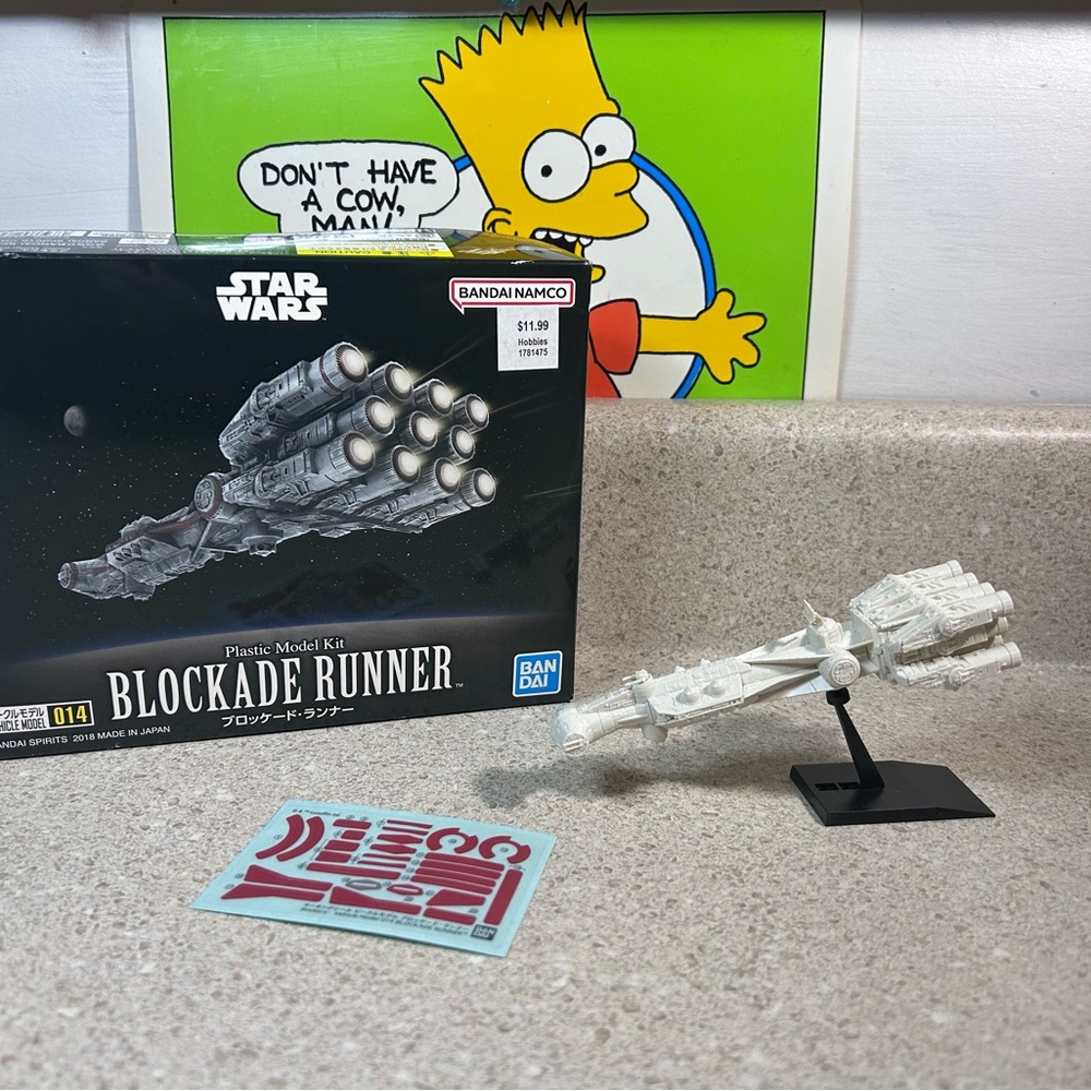 Bandai Namco Star Wars Blockade Runner Plastic Model Kit
